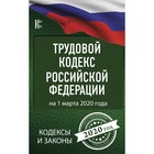 Трудовой Кодекс Российской Федерации на 1 марта 2020 года Трудовой Кодекс Российской Федерации на 1 марта 2020 года
