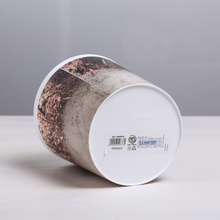 Кашпо «Лофт», 1,6 л, 14 х 14 см - фото 798528864