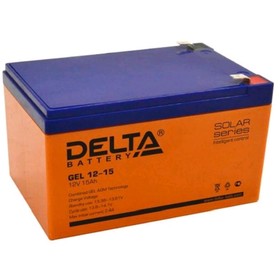 Аккумуляторная батарея Delta GEL 12-15, 12 В, 15 А/ч