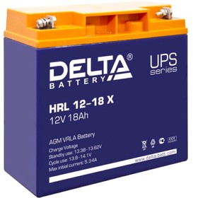 Аккумуляторная батарея Delta HRL 12-18 X, 12 В, 18 А/ч