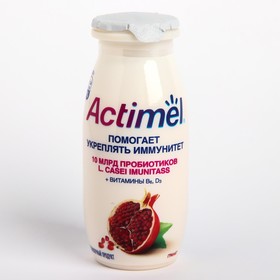 Продукт ACTIMEL кисломолочный обогащенный гранат 2,5% 100г 8017219