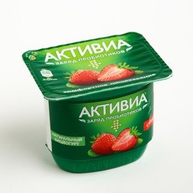 Биойогурт ACTIVIA обогащенный клубника 2,9% 150г ст 8017233