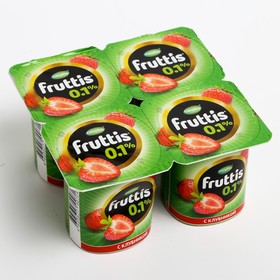 Продукт FRUTTIS йогуртный Легкий клубника 0,1% 110г 8017673