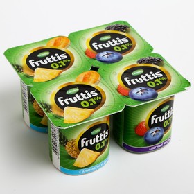 Продукт FRUTTIS йогуртный Легкий ананас/дыня/лесные ягоды 0,1% 110г 8017674