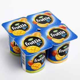 Йогурт FRUTTIS Сливочное лакомство дыня/манго/банан/клубника 5% 115г 8017683