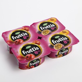 Йогурт FRUTTIS Супер-Экстра вишня/персик/маракуйа 8%, 115 г 8017689