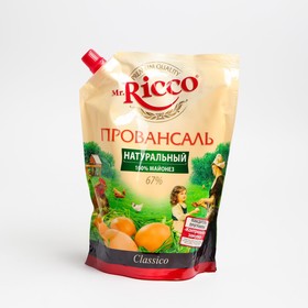 Майонез MR.RICCO ORGANIC провансаль 67% 0,8л д/п 8109016