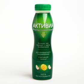 Биойогурт ACTIVIA питьевой манго/яблоко 2,0% 260г бут 8123927