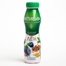 Биойогурт ACTIVIA питьевой черника/злаки 2,1% 260г бут 8123928