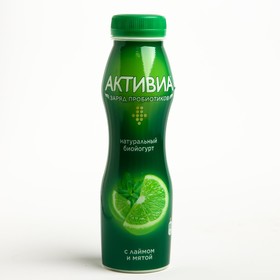 Биойогурт ACTIVIA питьевой лайм/мята 2,0% 260г бут 8123931