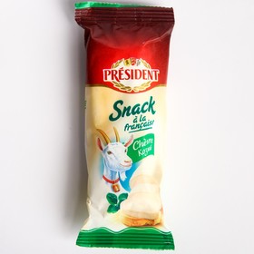 Сыр козий Snack мягкий с белой плесенью PRESIDENT 50% 90г