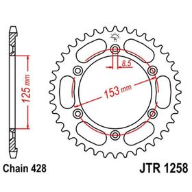 Звезда ведомая, JT1258.54, 54 зубьев 5008181