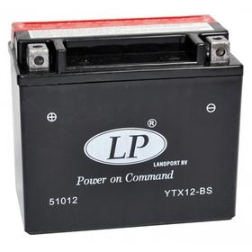 Аккумулятор Landport YTX12-BS, 12В, 10 Ач, прямая (+ -) 5008190