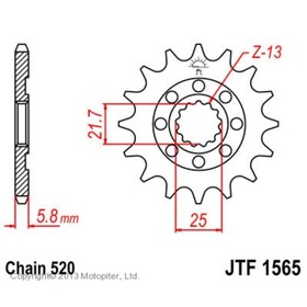 Звезда ведущая, JT 1565.12, 12 зубьев 5008333