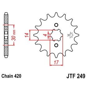 Звезда ведущая, JT 249.13, 13 зубьев 5008334