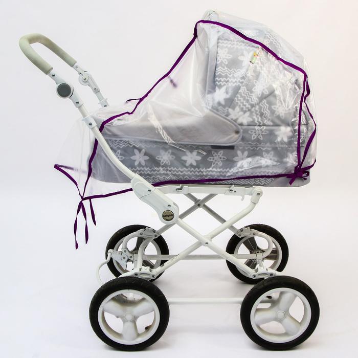 Универсальный дождевик для детской коляски, с окном
