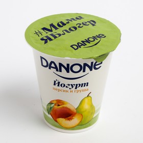 Йогурт DANONE персик/груша 2,8% 260г ст 8114639