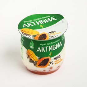 Биойогурт ACTIVIA манго/папайя/семена чиа 2,7% 170г ст 8121546