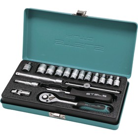 Набор торцевых головок STELS 13573, 1/4", 4-13 мм, трещотка, 18 предметов 5014365