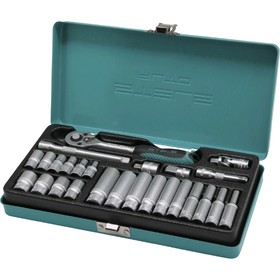 Набор торцевых головок STELS 13574, 1/4", 4-13 мм, трещотка, 26 предметов 5014366