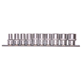 Набор торцевых головок STELS 13600, 1/2", шестигранные, CrV, 10-22 мм, 10 шт. 5014367