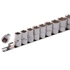 Набор торцевых головок STELS 13600, 1/2", шестигранные, CrV, 10-22 мм, 10 шт. 5014367 Набор торцевых головок STELS 13600, 1/2", шестигранные, CrV, 10-22 мм, 10 шт. 5014367
