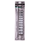 Набор торцевых головок STELS 13600, 1/2", шестигранные, CrV, 10-22 мм, 10 шт. 5014367 Набор торцевых головок STELS 13600, 1/2", шестигранные, CrV, 10-22 мм, 10 шт. 5014367