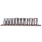 Набор торцевых головок STELS 13602, 1/4", шестигранные, CrV, 4-13 мм, 10 шт. 5014369 - фото 93660