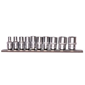 Набор торцевых головок STELS 13602, 1/4", шестигранные, CrV, 4-13 мм, 10 шт. 5014369