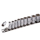 Набор торцевых головок STELS 13602, 1/4", шестигранные, CrV, 4-13 мм, 10 шт. 5014369 Набор торцевых головок STELS 13602, 1/4", шестигранные, CrV, 4-13 мм, 10 шт. 5014369