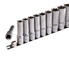 Набор торцевых головок STELS 13603, 1/2", шестигранные, удлиненные, CrV, 10-22 мм, 10 шт. 5014370 Набор торцевых головок STELS 13603, 1/2", шестигранные, удлиненные, CrV, 10-22 мм, 10 шт. 5014370