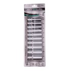 Набор торцевых головок STELS 13603, 1/2", шестигранные, удлиненные, CrV, 10-22 мм, 10 шт. 5014370 Набор торцевых головок STELS 13603, 1/2", шестигранные, удлиненные, CrV, 10-22 мм, 10 шт. 5014370