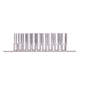 Набор торцевых головок STELS 13604, 3/8", шестигранные, удлиненные, CrV, 8-19 мм, 10 шт. 5014371