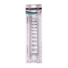 Набор торцевых головок STELS 13607, 3/8", двенадцатигранные, CrV, 8-19 мм, 10 шт. 5014374 Набор торцевых головок STELS 13607, 3/8", двенадцатигранные, CrV, 8-19 мм, 10 шт. 5014374