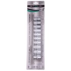 Набор торцевых головок STELS 13608, 1/2", двенадцатигранные, CrV, 10-24 мм, 10 шт. 5014375 Набор торцевых головок STELS 13608, 1/2", двенадцатигранные, CrV, 10-24 мм, 10 шт. 5014375