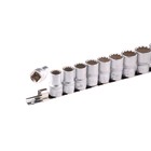 Набор торцевых головок STELS 13608, 1/2", двенадцатигранные, CrV, 10-24 мм, 10 шт. 5014375 Набор торцевых головок STELS 13608, 1/2", двенадцатигранные, CrV, 10-24 мм, 10 шт. 5014375