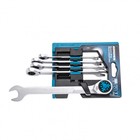 Набор ключей комбинированных GROSS 14858, трещоточных, CrV, 8-17 мм, 5 шт. 5014426