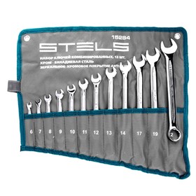 Набор ключей комбинированных STELS 15284, антислип, 6-22 мм, 12 шт. 5014436