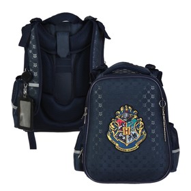 Рюкзак каркасный "Гарри Поттер", 37 х 29 х 17, для мальчика, синий