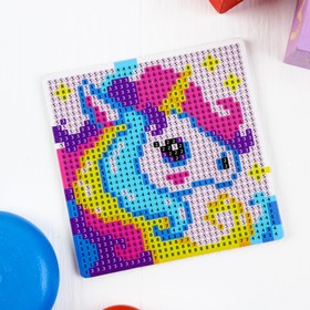 Алмазная мозаика-магнит для детей «Волшебный пони», в пакете