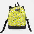 Рюкзак на молнии, цвет жёлтый - фото 5043021