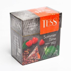 Чайный напиток TESS 20п*1,8г/Summer Time/ малина,гибискус,фейхуа/пирамидки/Орими Трейд 8015873