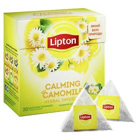 Чай травяной LIPTON 20п*0,7г/Calming Camomile/с ромашкой и мятой/пирамидки 8122310