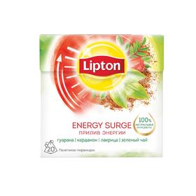 Чай травяной LIPTON 20п*1,6г/Energy Surge Tea/гуараной,кардамоном и лакрицей/пирамидки 8122318