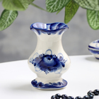 Vase "Bud", Gzhel, porcelain, 10 cm