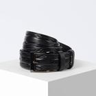 Ремень мужской, ширина - 3,5, пряжка металл, цвет чёрный Ремень мужской, ширина - 3,5, пряжка металл, цвет чёрный