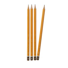 Набор чернографитных карандашей 4 штуки Koh-I-Noor, профессиональные 1500 H8 лакированный корпус (3098864)