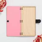 Конверт деревянный "С Днём Рождения!" ручная работа, светлый, коробки и шары, 16,5х8х0,9см 4995210