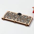 Конверт деревянный "Винтаж" голубой ручная работа, 16,5х8х0,9см 4994876