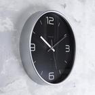 Часы настенные, серия: Интерьер "Эдит" d=30.5 см, серебро | Иконка | vlarni-land